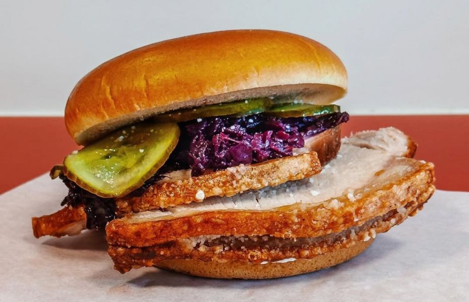 flæskestegssandwich